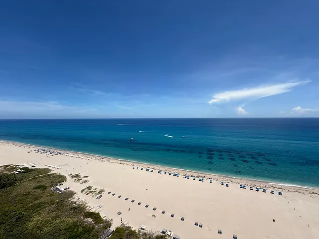 a view of an ocean beach