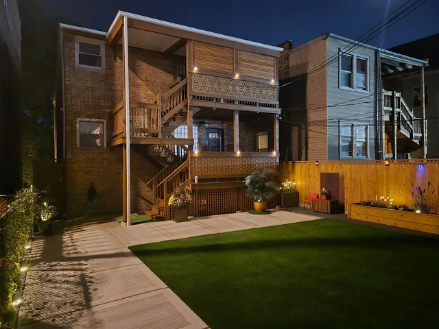 a view of a house with a patio