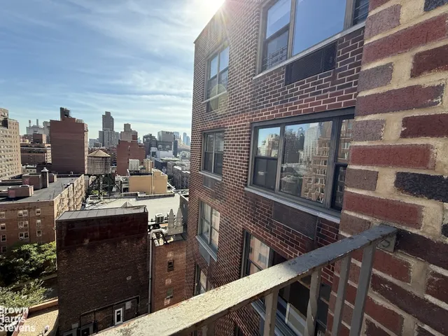 a view of city from balcony