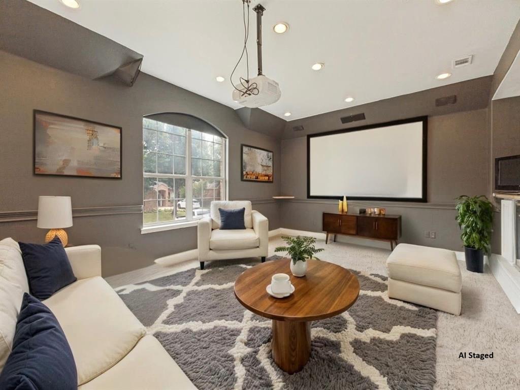 918 Midnight Pass Rockwall, TX 75087 - Photo 14 of 32 Media Room-AI Generated