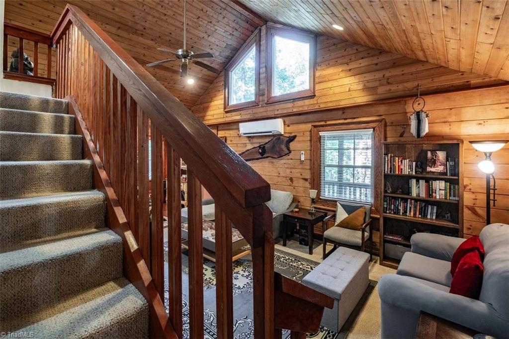 530 Alleghany Spur Road Traphill, NC 28685 - Photo 18 of 30 Stairs to upper bedroom