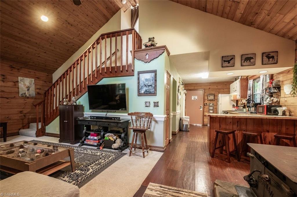 530 Alleghany Spur Road Traphill, NC 28685 - Photo 7 of 30 Living room with wood stove