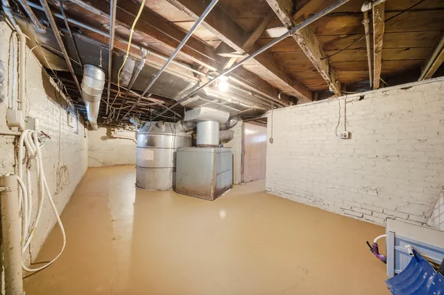 a view of a room with storage