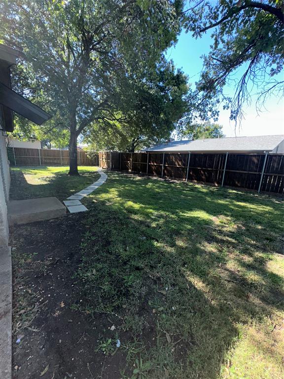 1315 North Floyd Road Richardson, TX 75080 - Photo 5 of 26 a view of a yard with plants and a tree