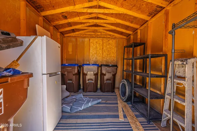 a view of a storage room