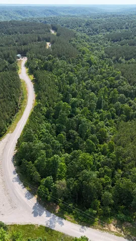 a view of a lake from a yard