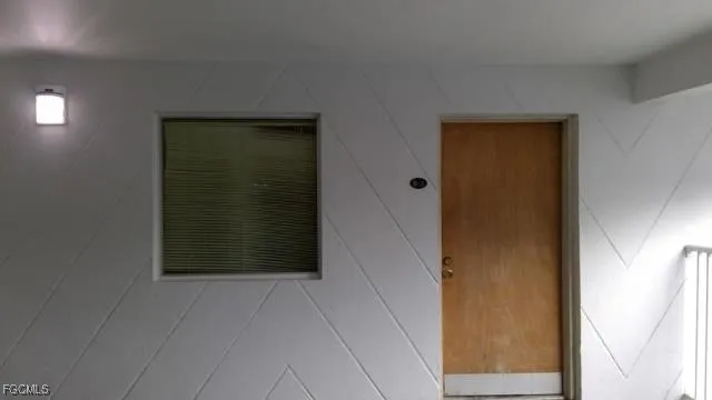 a view of front door