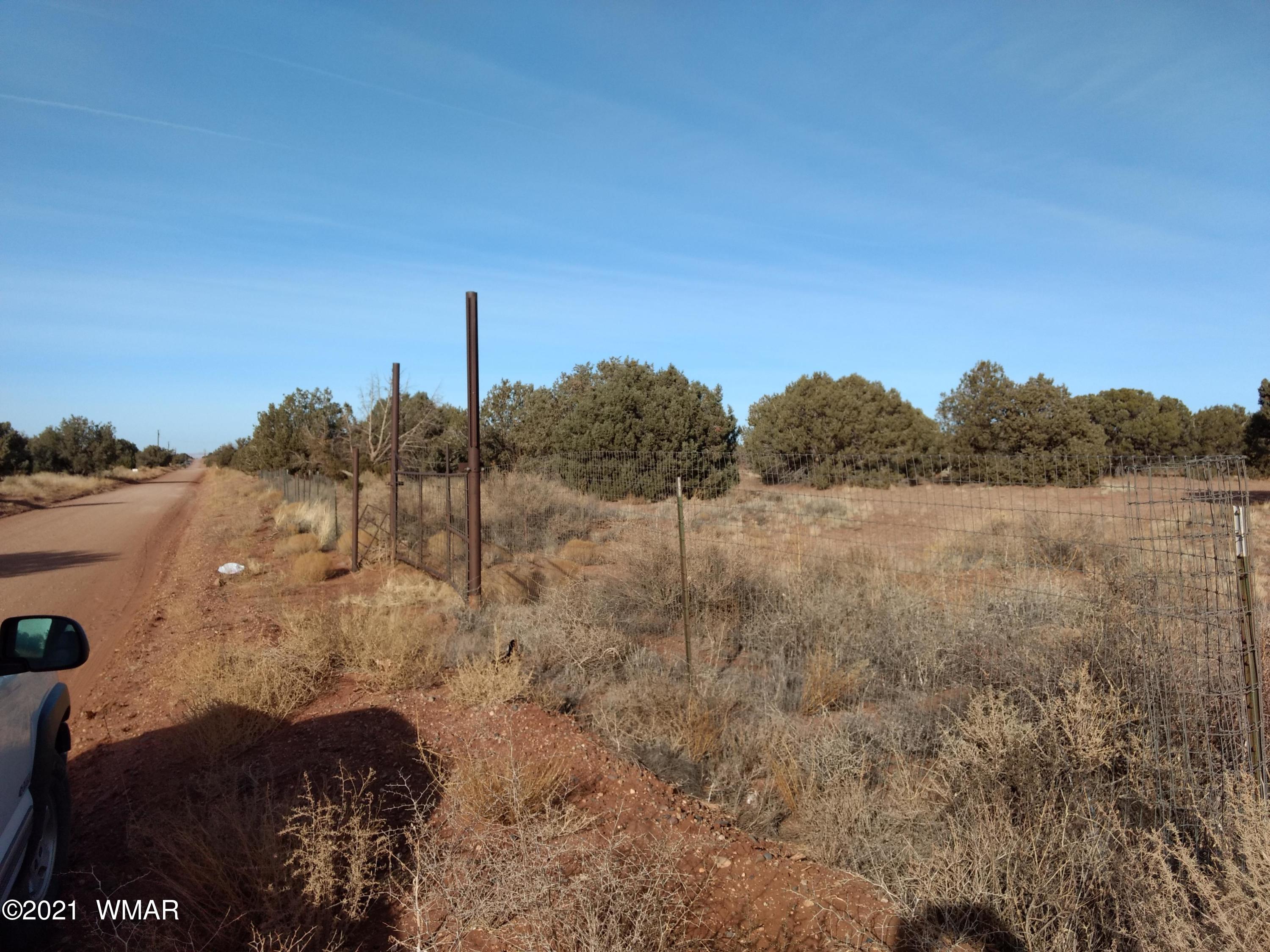 4343 East Pinto Road Snowflake, AZ 85937 - Photo 11 of 17 a view of a dry yard with wooden fence