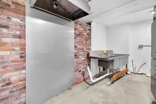 a view of storage and utility room