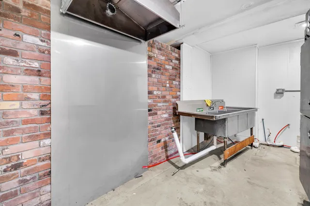 a view of storage and utility room