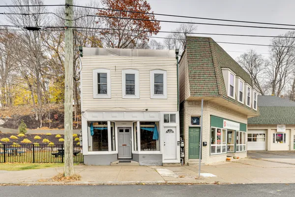 a front view of a house
