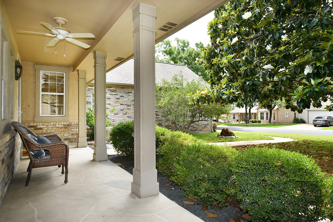 114 Lone Star Drive Georgetown, TX 78633 - Photo 3 of 30 Stone-look coating on the front porch offers a welcoming entry..