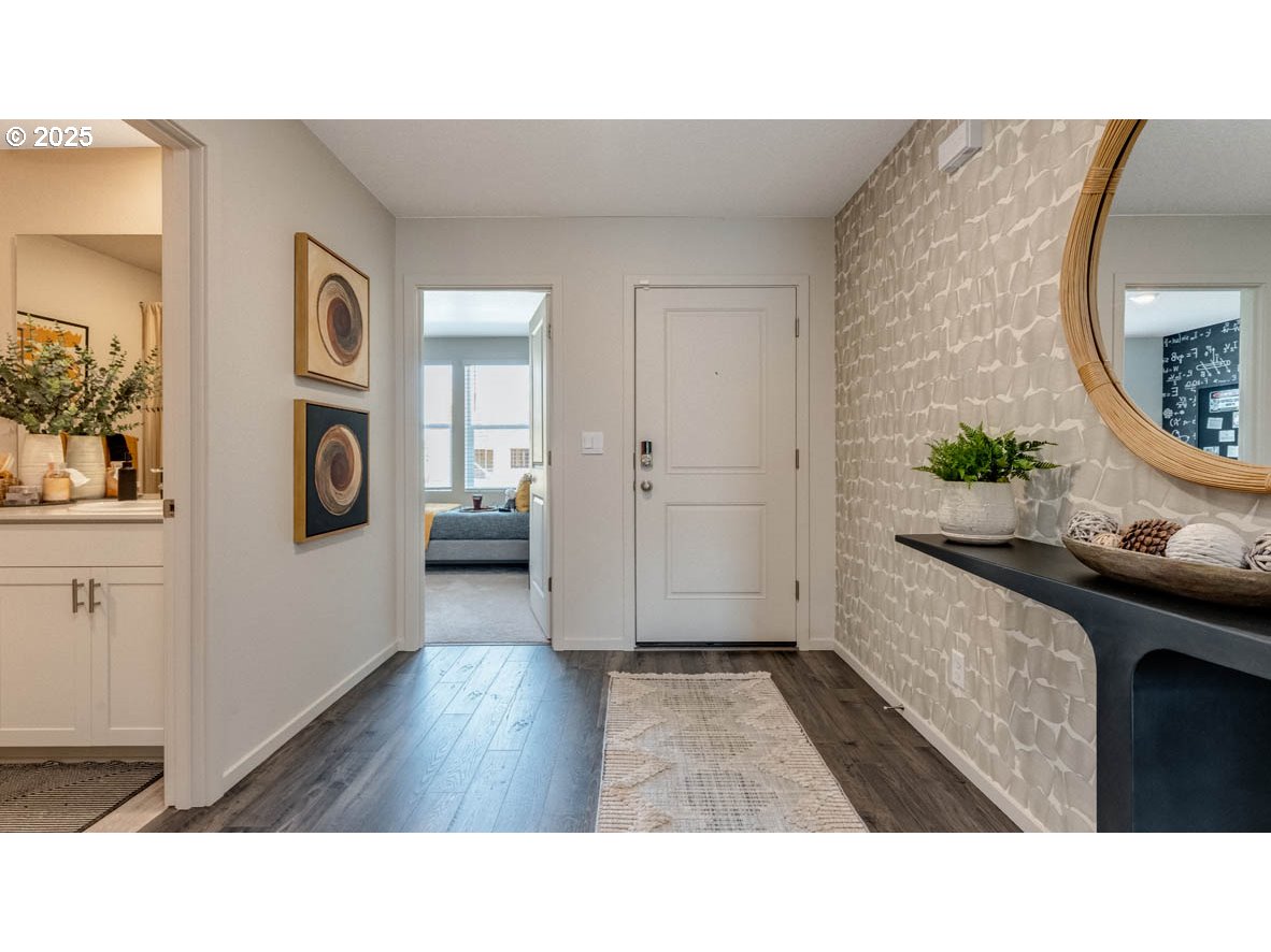 348 Greencrest Street Northeast Salem, OR 97301 - Photo 2 of 26 a bathroom with a sink a mirror and a bathtub