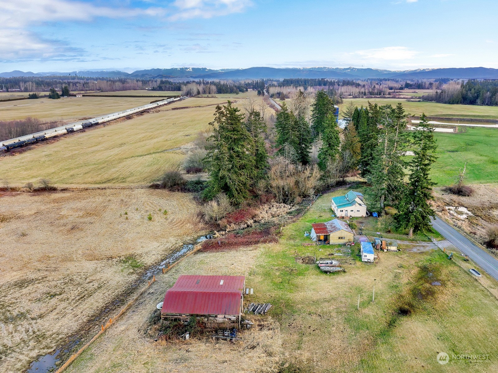 3534 Arnie Road Custer, WA 98240 - Photo 1 of 34 a view of swimming pool with a yard and lake view