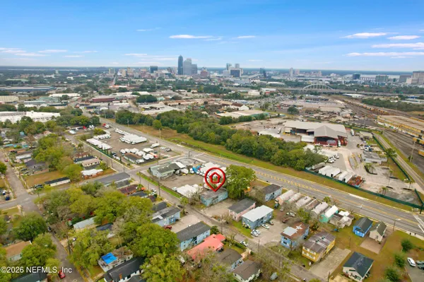 a view of city and ocean