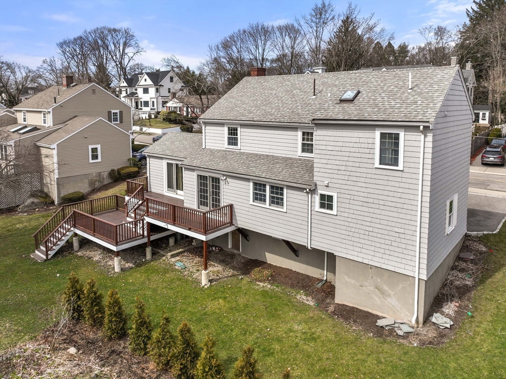 10 Kendall Road Newton, MA 02459 - Photo 21 of 21 a aerial view of a house with a yard