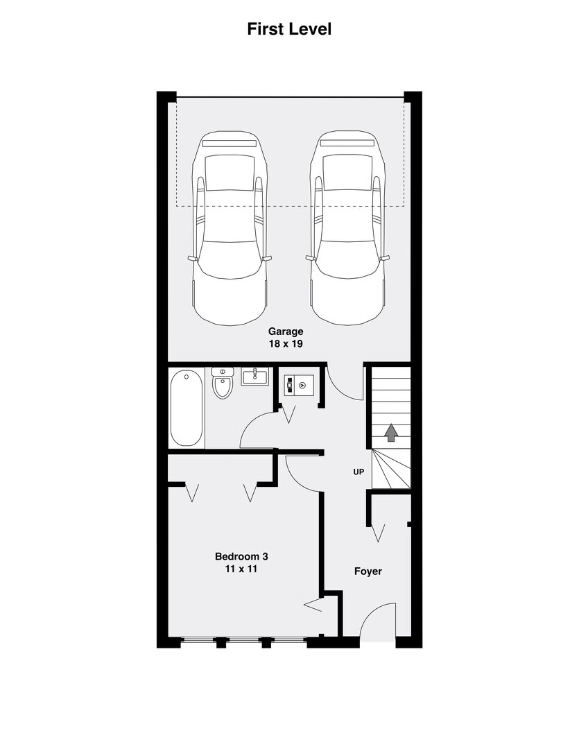 849 West Ohio Street, Unit 8 Chicago, IL 60642 - Photo 17 of 20 a picture of a bench in front of a door