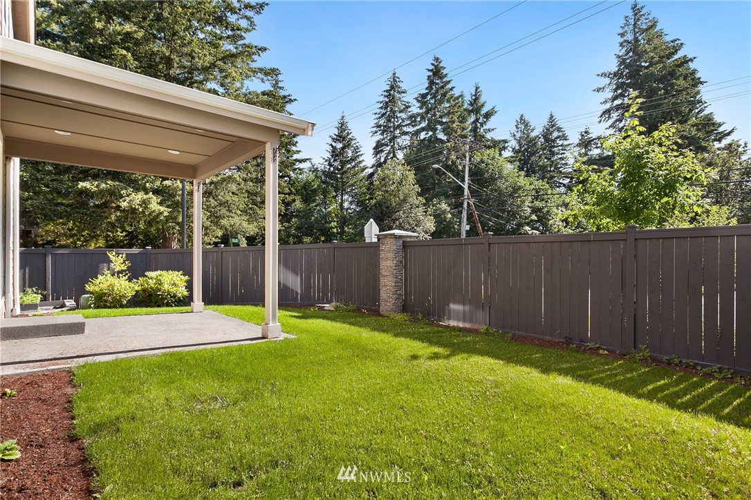18504 115th Place Southeast Renton, WA 98055 - Photo 9 of 40 a view of a backyard with of the house