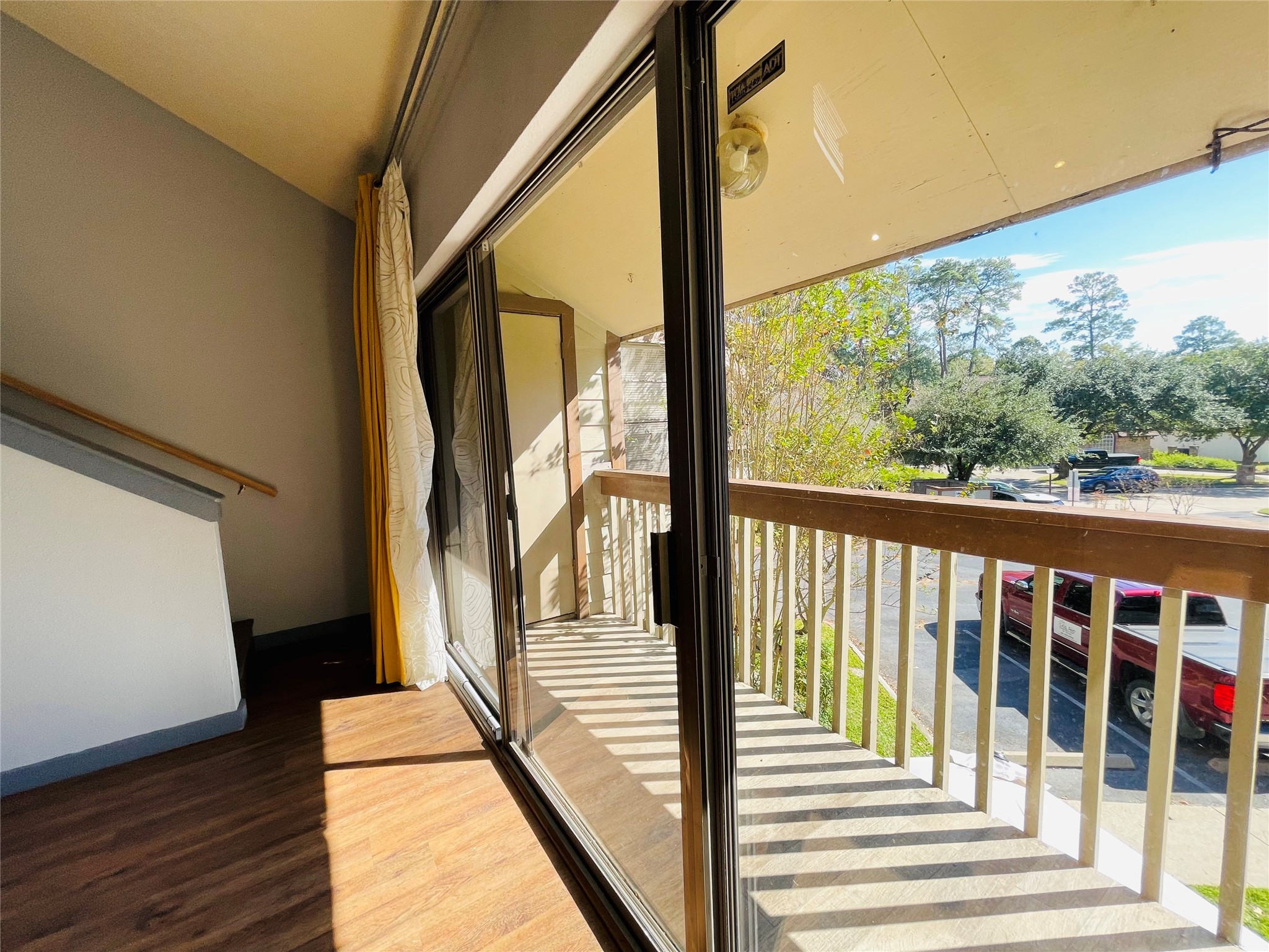 12900 Walden Road, Unit 216B Montgomery, TX 77356 - Photo 8 of 44 View of the balcony - outdoor Storage Closet