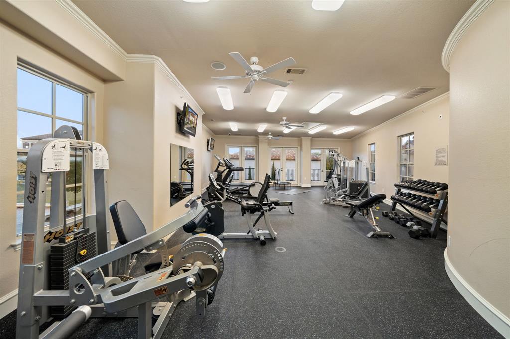 34 Piazza Lane Colleyville, TX 76034 - Photo 34 of 38 a view of a room with gym equipment