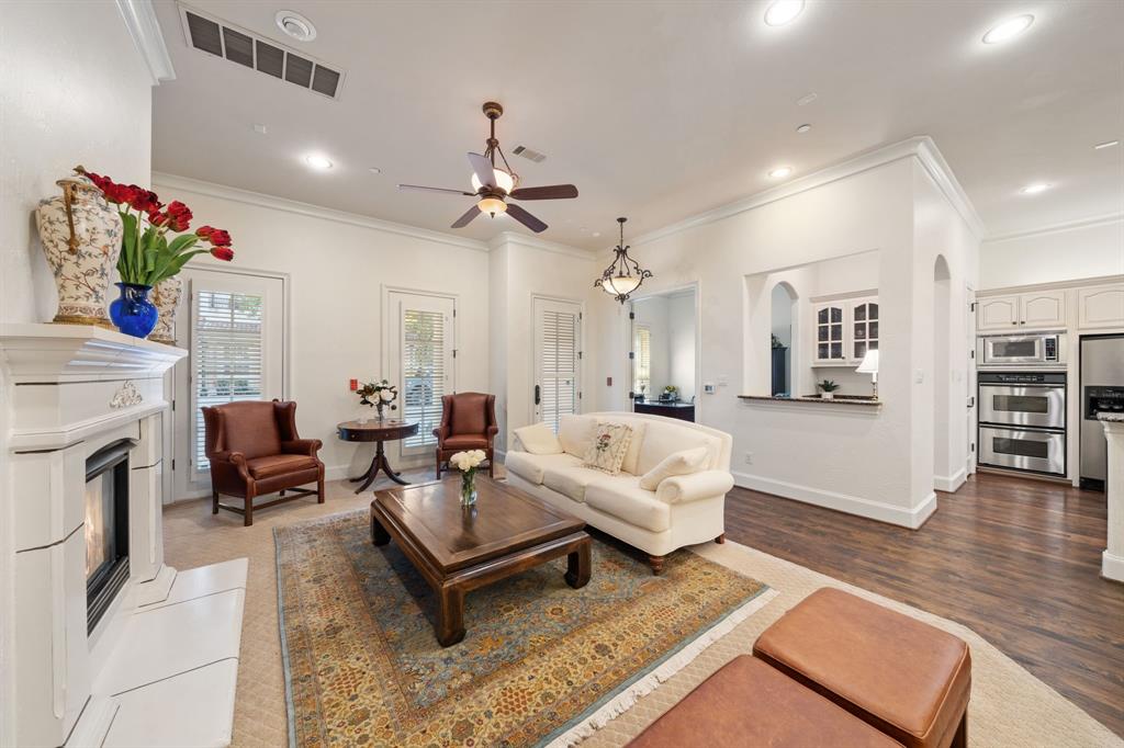 34 Piazza Lane Colleyville, TX 76034 - Photo 7 of 38 a living room with furniture and a fireplace