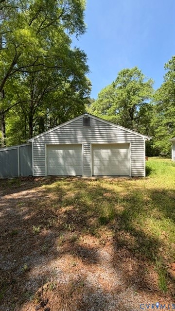 2597 Varney Road Henrico, VA 23231 - Photo 19 of 24 Two-car garage with white paneled doors and horizo