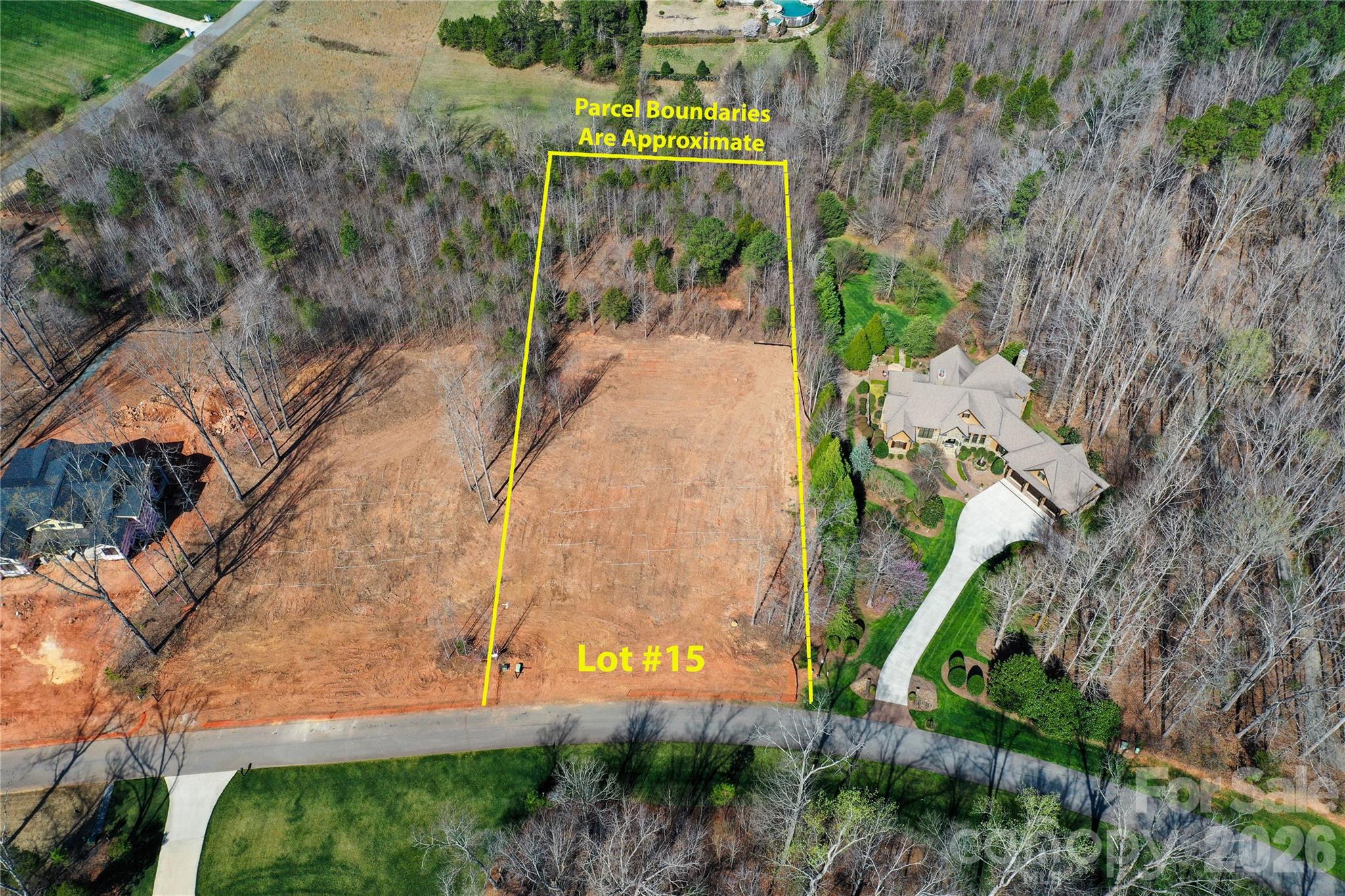 7061 Ridgeview Lane, Unit 15 Iron Station, NC 28080 - Photo 13 of 19 an aerial view of a residential houses with outdoor space