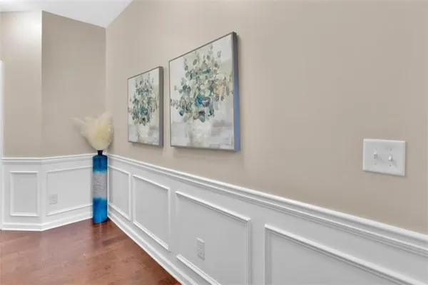 a view of painting on the wall