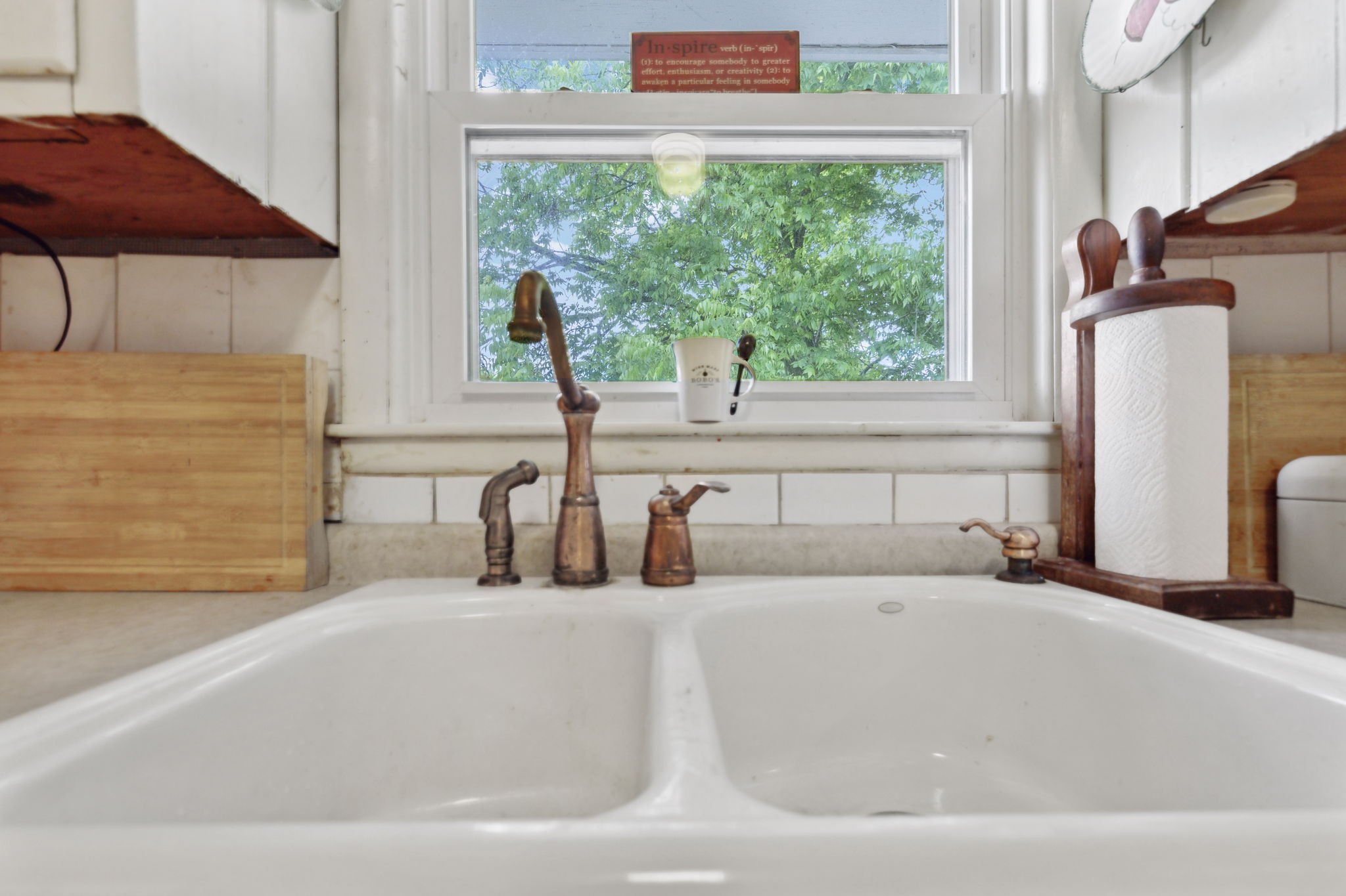 503 West 4th Avenue Springfield, TN 37172 - Photo 8 of 32 a bathroom with a granite countertop sink and a large window