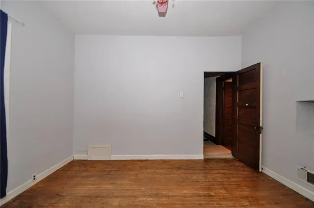 a view of an empty room