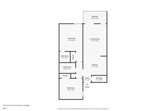 $485,000 | 277 West First Street, Unit 1C, Ocean Isle Beach, NC 28469