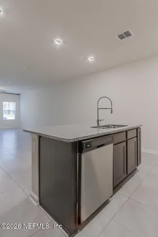 a close view of a sink and tap