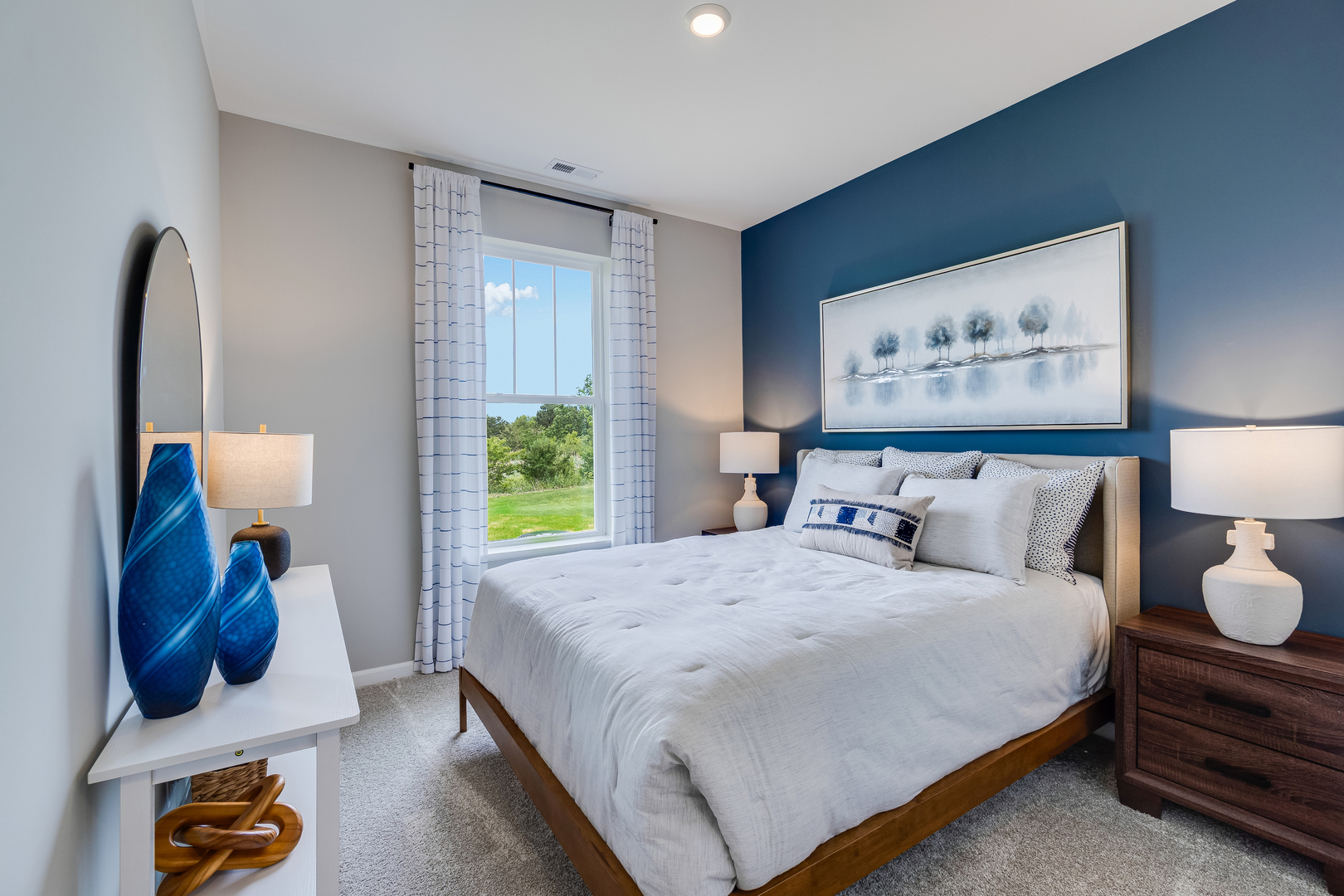 4245 Meadowridge Road Woodstock, IL 60098 - Photo 18 of 21 a bedroom with a bed and wooden floor