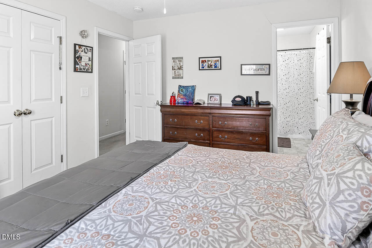 6668 Beaver Ridge Court Snow Camp, NC 27349 - Photo 28 of 38 a bedroom with a bed and painting on the wall