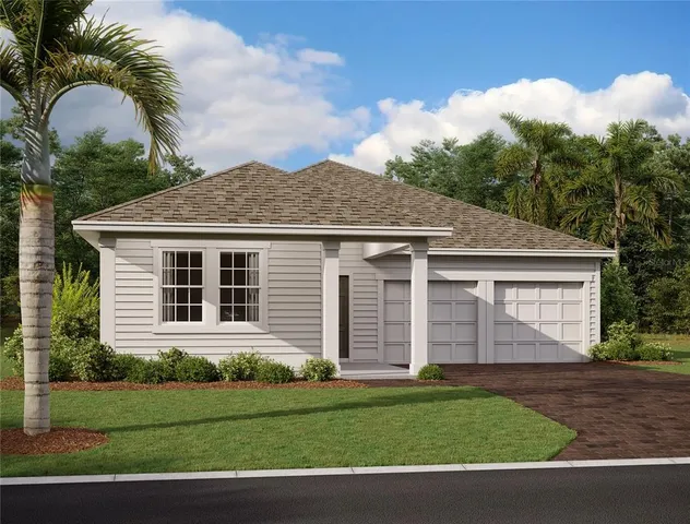 a view front of house with a yard