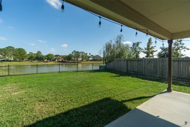 a view of a backyard with a garden and plants