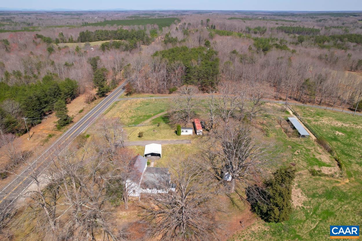 3810 South Constitution Route Dillwyn, VA 23936 - Photo 35 of 45 an aerial view of a house with a yard