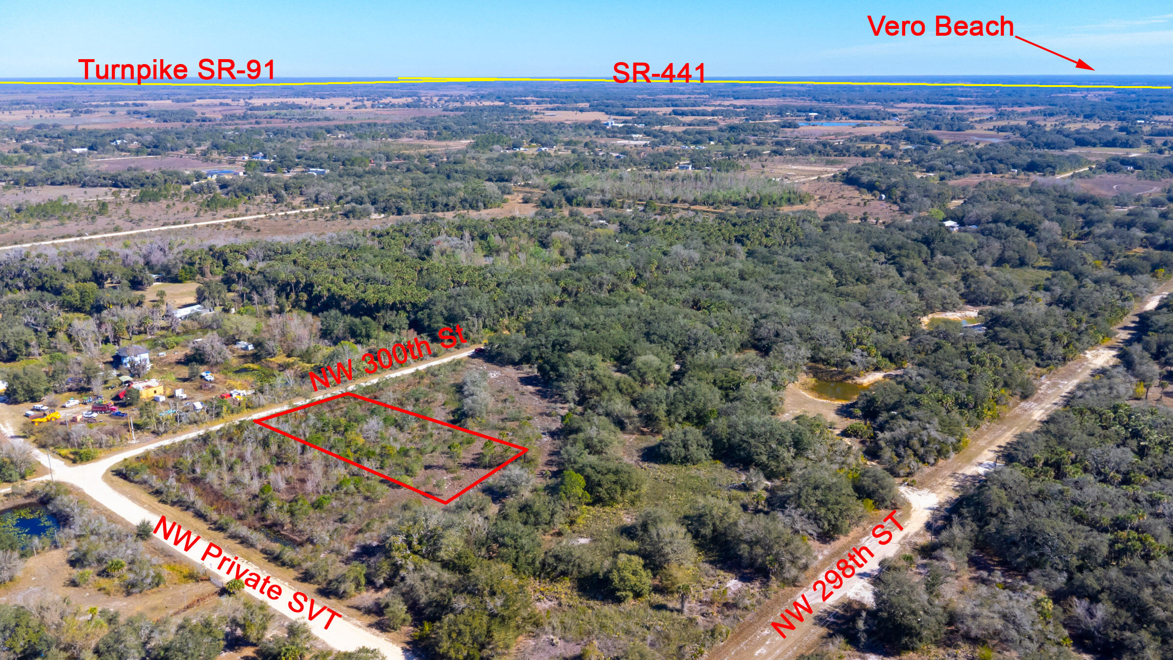 15686 Northwest 300th Street Okeechobee, FL 34972 - Photo 5 of 10 Red sign aerial photos (4)