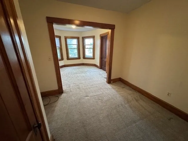 a view of an front door