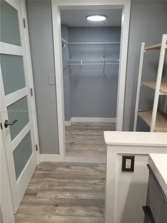 a view of walk in closet