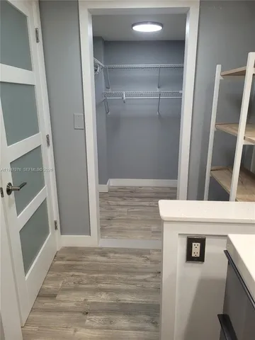 a view of walk in closet