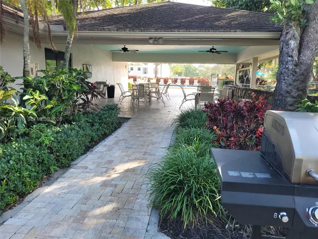 a view of lobby with patio