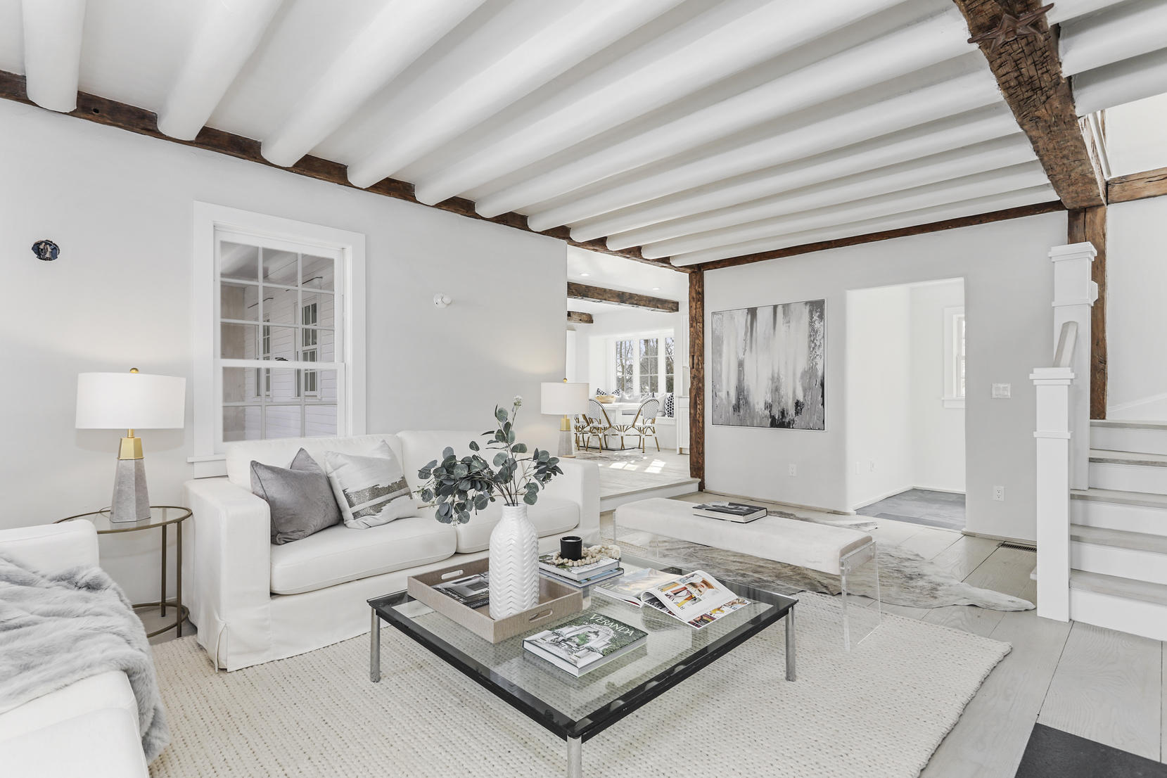 25 Brookside Road Darien, CT 06820 - Photo 7 of 30 a living room with furniture and a table