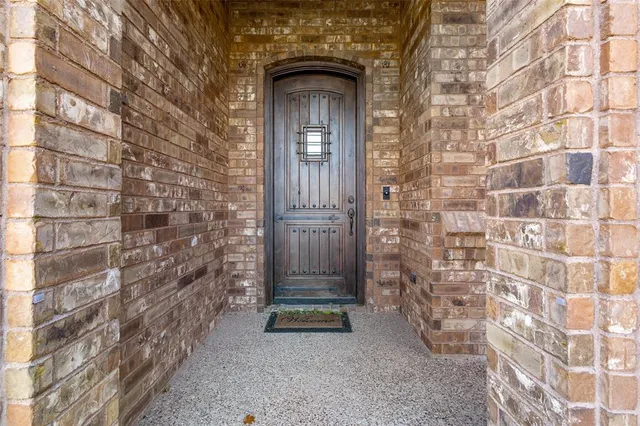 a view of front door of house