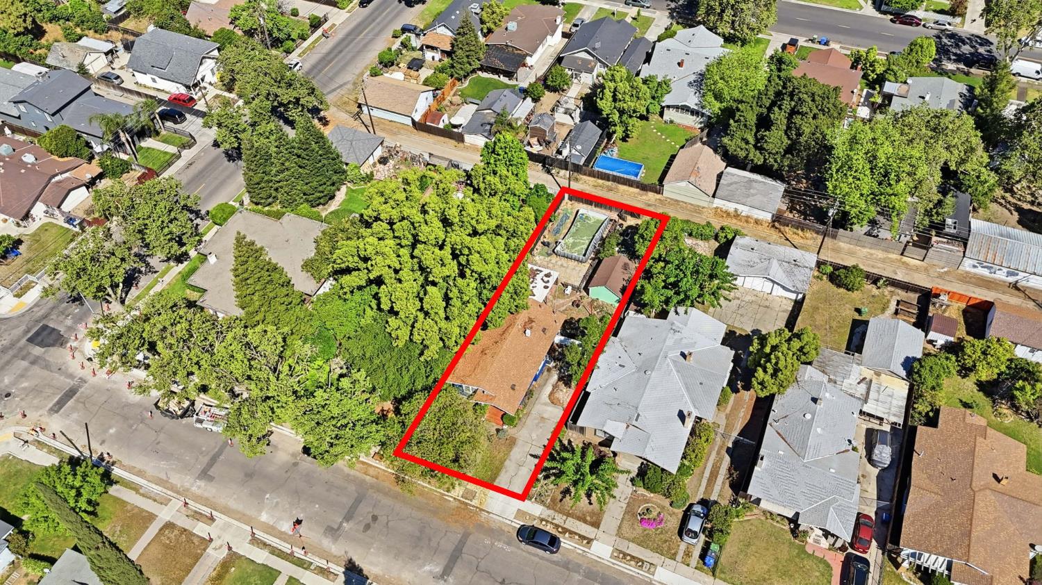 557 Florence Street Turlock, CA 95380 - Photo 32 of 36 an aerial view of a city