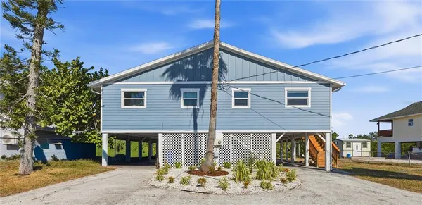 a view of a house with a patio