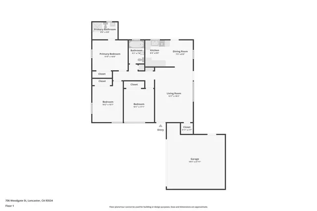 $2,890 | 706 Woodgate Street, Lancaster, CA 93534