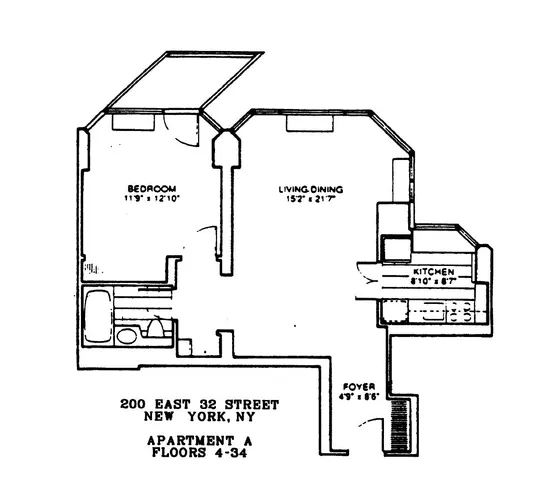 $1,100,000 | 200 East 32nd Street, Unit 32A | Kips Bay