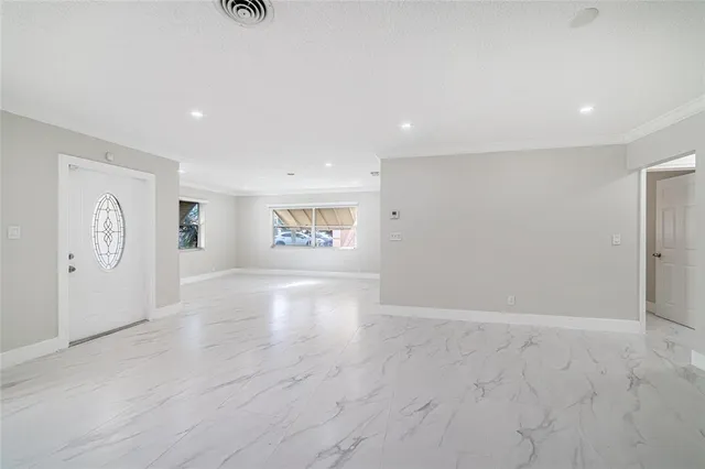 a view of an empty room