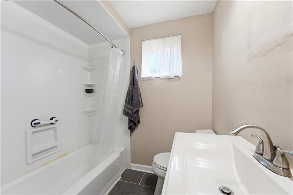 1382 Langeloth Road Langeloth, PA 15054 - Photo 20 of 36 Full Bathroom On The Main Level With Tile Flooring And New Paint